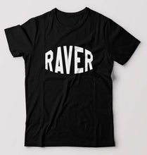 Load image into Gallery viewer, Raver T-Shirt for Men-S(38 Inches)-Black-Ektarfa.online
