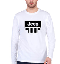 Load image into Gallery viewer, Jeep Full Sleeves T-Shirt for Men-White-Ektarfa.online
