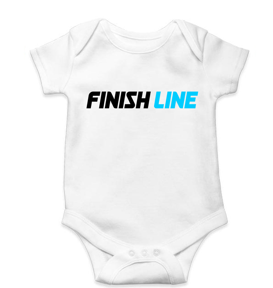 Finish Line Kids Romper For Baby Boy/Girl-0-5 Months(18 Inches)-White-Ektarfa.online