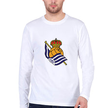 Load image into Gallery viewer, Real-Sociedad Full Sleeves T-Shirt for Men-White-Ektarfa.online

