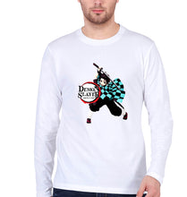Load image into Gallery viewer, Demon Slayer Full Sleeves T-Shirt for Men-White-Ektarfa.online
