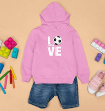 Load image into Gallery viewer, Love Football Kids Hoodie for Boy/Girl-Light Baby Pink-Ektarfa.online
