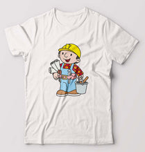 Load image into Gallery viewer, Bob the Builder T-Shirt for Men-S(38 Inches)-White-Ektarfa.online
