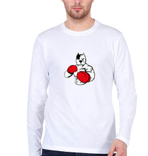 Load image into Gallery viewer, Pitbull Boxing Full Sleeves T-Shirt for Men-White-Ektarfa.online
