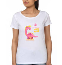 Load image into Gallery viewer, Dinosaur T-Shirt for Women-XS(32 Inches)-White-Ektarfa.online
