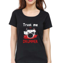 Load image into Gallery viewer, Drummer T-Shirt for Women-Black-Ektarfa.online
