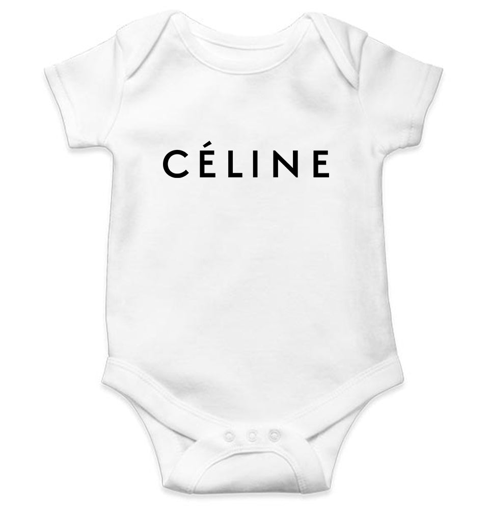 Celine Kids Romper For Baby Boy/Girl-0-5 Months(18 Inches)-White-Ektarfa.online