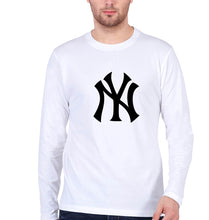 Load image into Gallery viewer, New York Yankees Full Sleeves T-Shirt for Men-White-Ektarfa.online
