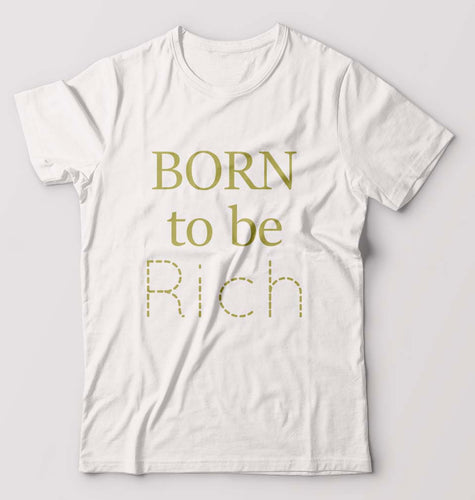 Born To be Rich T-Shirt for Men-White-Ektarfa.online