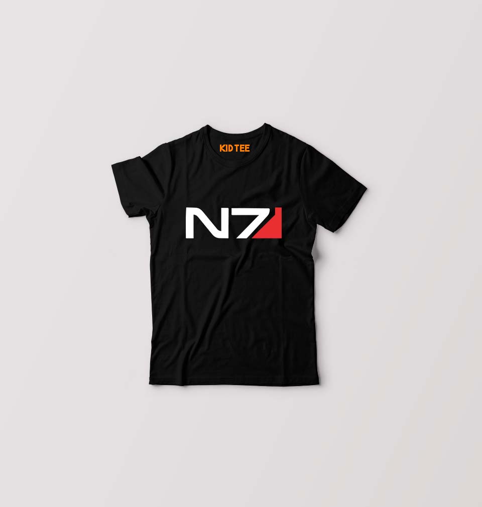 N7 Kids T-Shirt for Boy/Girl-Black-Ektarfa.online