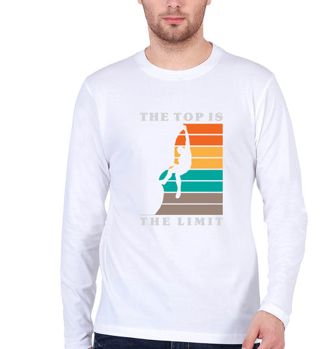 Limit Full Sleeves T-Shirt for Men-White-Ektarfa.online
