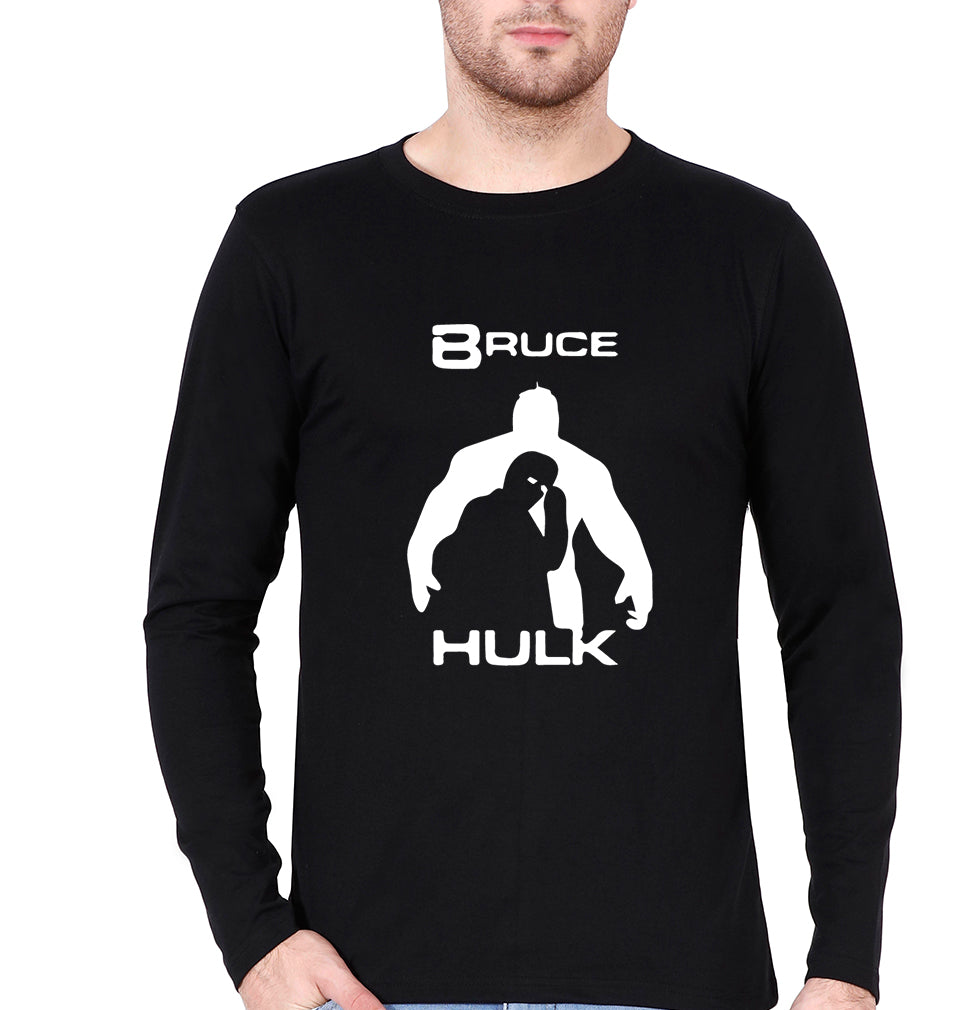 Hulk Superhero Full Sleeves T-Shirt for Men-Black-Ektarfa.online
