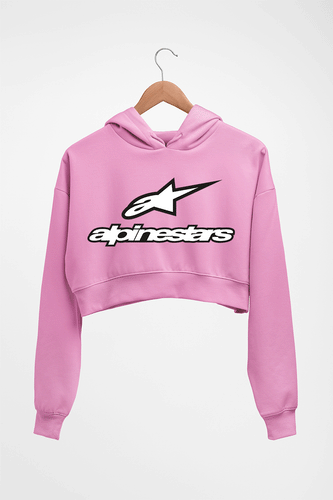 Alpinestars Crop HOODIE FOR WOMEN-Light Baby Pink-Ektarfa.online