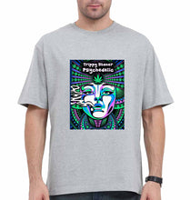 Load image into Gallery viewer, Trippy Stoner Psychedelic Oversized T-Shirt for Men-Grey-Ektarfa.online
