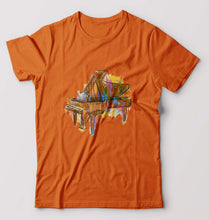 Load image into Gallery viewer, Piano T-Shirt for Men-Orange-Ektarfa.online
