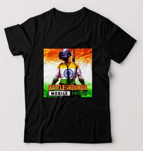 Load image into Gallery viewer, Battlegrounds Mobile India (BGMI) T-Shirt for Men-Black-Ektarfa.online
