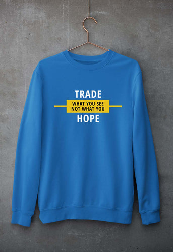 Share Market(Stock Market) Unisex Sweatshirt for Men/Women-S(40 Inches)-Royal Blue-Ektarfa.online