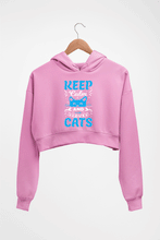 Load image into Gallery viewer, Cat Crop HOODIE FOR WOMEN-Light Baby Pink-Ektarfa.online
