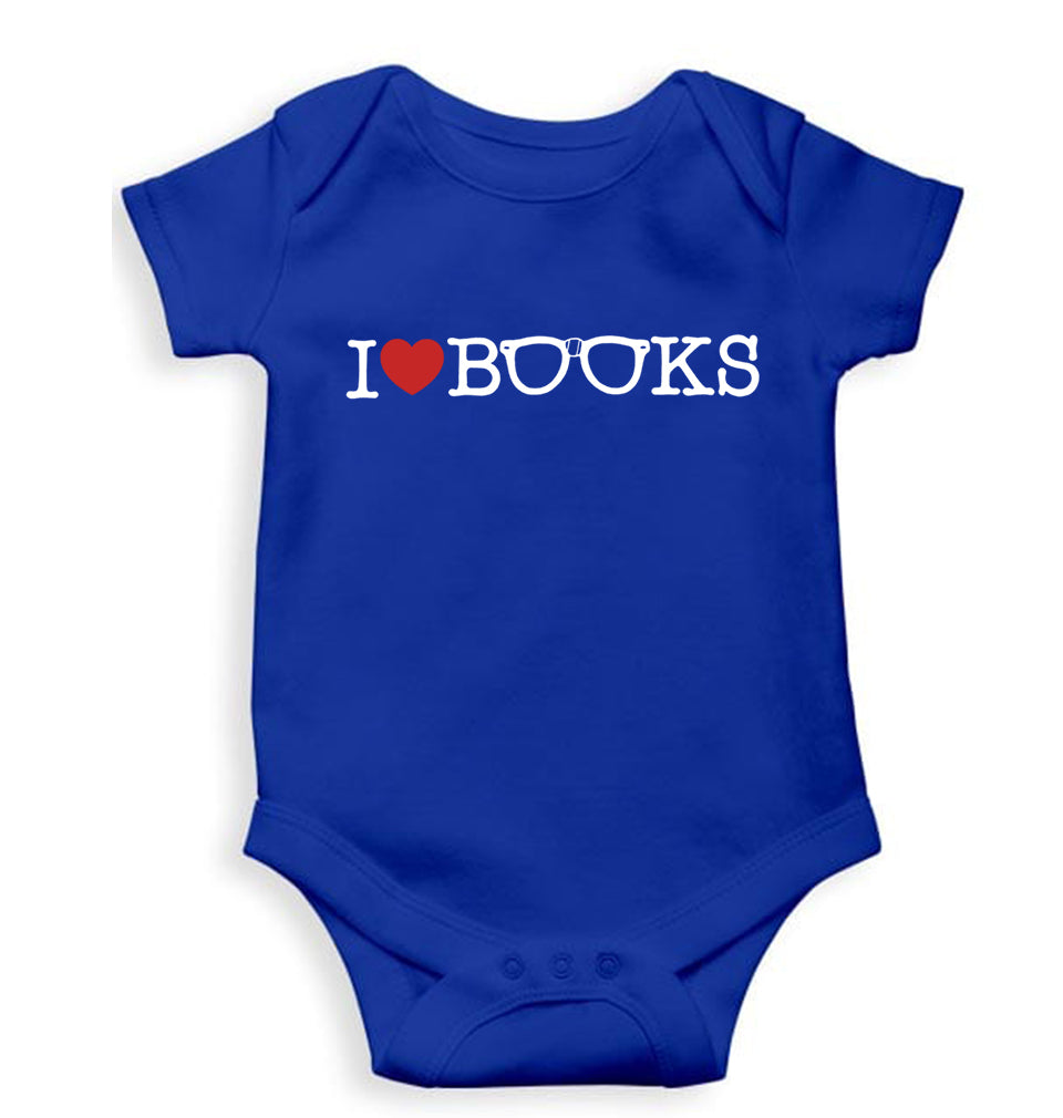 Love Books Kids Romper For Baby Boy/Girl-Royal Blue-Ektarfa.online