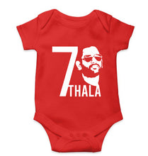 Load image into Gallery viewer, MS Dhoni 07 Thala Kids Romper For Baby Boy/Girl-0-5 Months(18 Inches)-Red-Ektarfa.online
