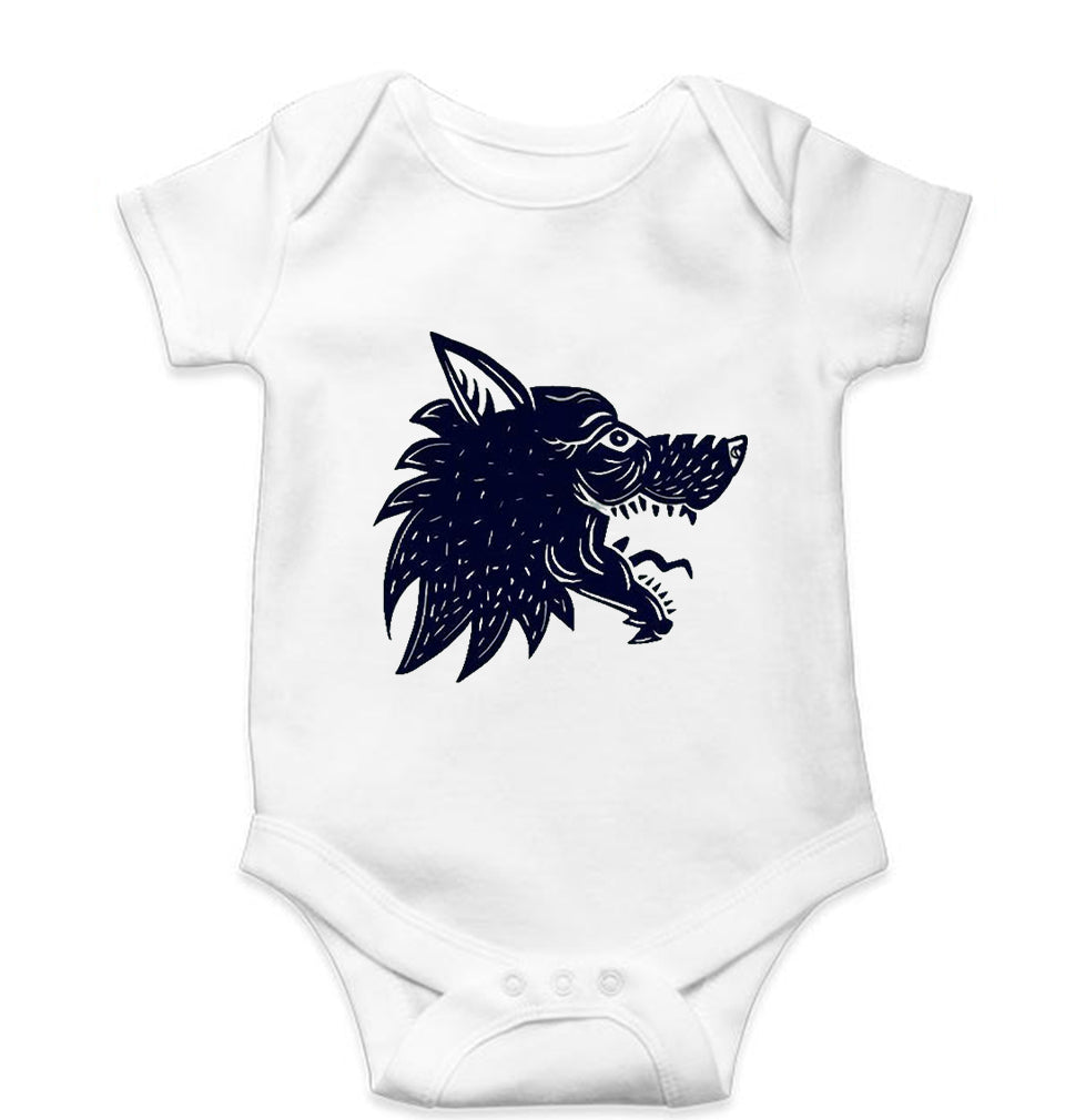 Wolf Kids Romper For Baby Boy/Girl-White-Ektarfa.online