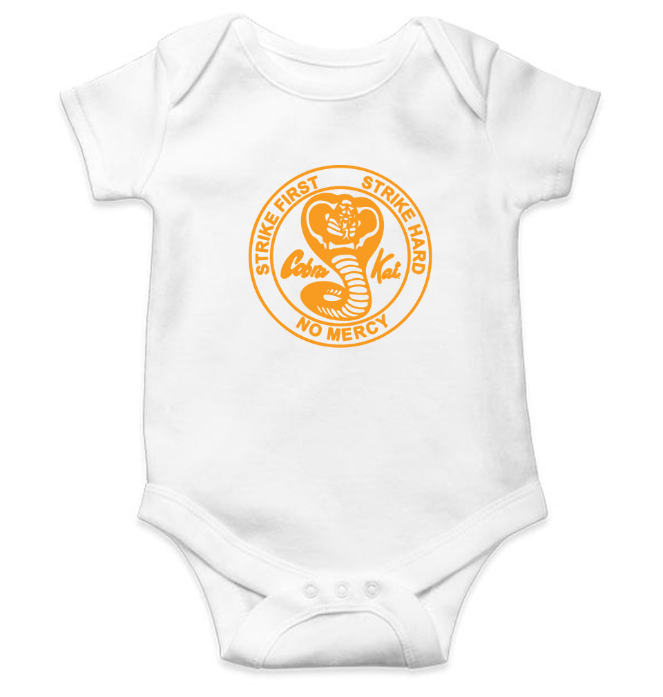 Cobra Kai Kids Romper Kids Romper For Baby Boy/Girl-0-5 Months(18 Inches)-White-Ektarfa.online