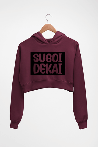 Sugoi Dekai Crop HOODIE FOR WOMEN-Maroon-Ektarfa.online