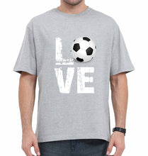 Load image into Gallery viewer, Love Football DNA Oversized T-Shirt for Men-Grey-Ektarfa.online
