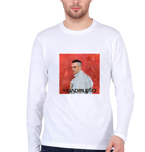 El Madrileño Full Sleeves T-Shirt for Men-White-Ektarfa.online
