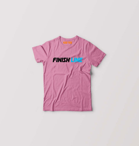 Finish Line Kids T-Shirt for Boy/Girl-Pink-Ektarfa.online