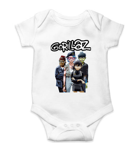 Gorillaz Kids Romper For Baby Boy/Girl-White-Ektarfa.online