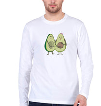 Load image into Gallery viewer, Avocado Full Sleeves T-Shirt for Men-White-Ektarfa.online
