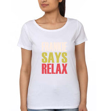 Load image into Gallery viewer, Frankie Says Relax Friends T-Shirt for Women-XS(32 Inches)-White-Ektarfa.online
