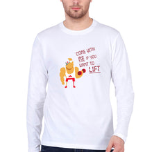 Load image into Gallery viewer, Gym Full Sleeves T-Shirt for Men-White-Ektarfa.online
