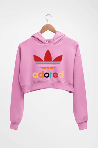 Adored Crop HOODIE FOR WOMEN-Light Baby Pink-Ektarfa.online