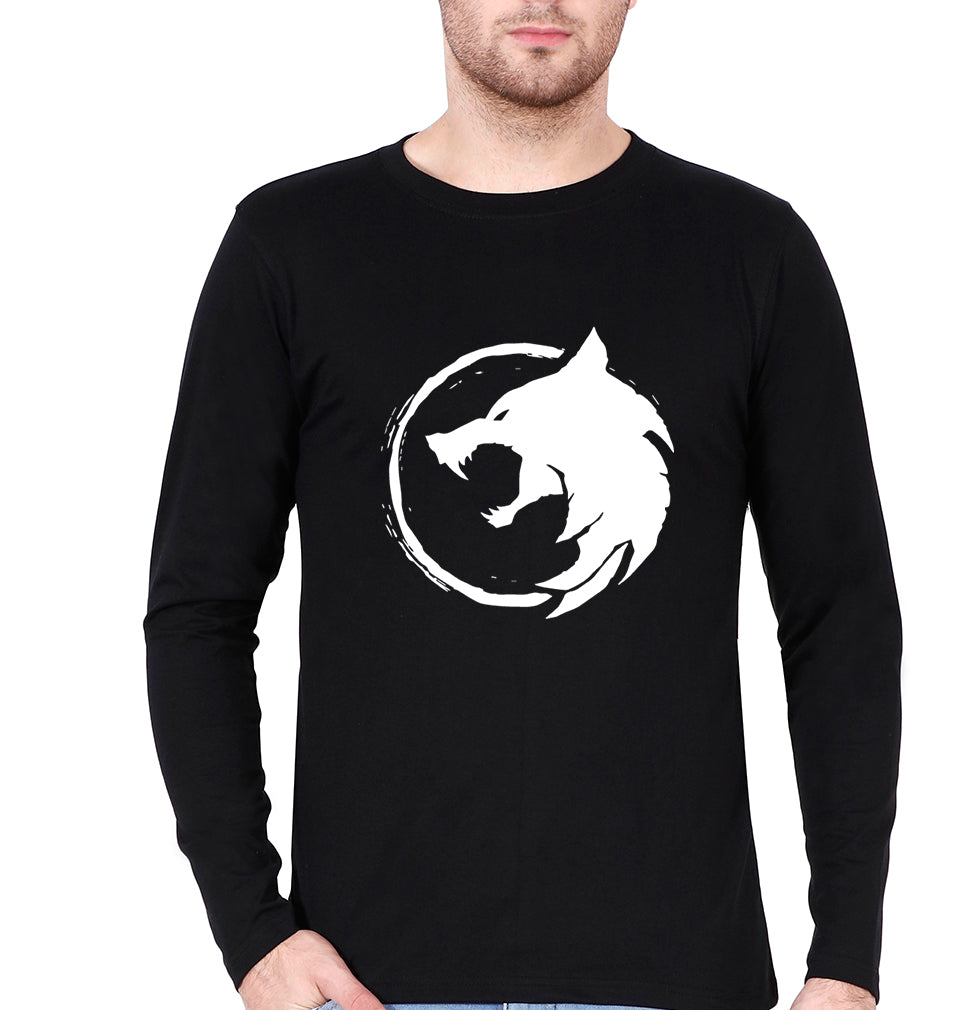 The Witcher Full Sleeves T-Shirt for Men-Black-Ektarfa.online