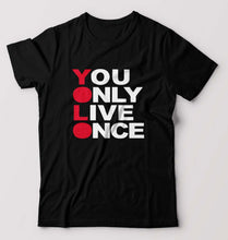 Load image into Gallery viewer, You Live Only Once(YOLO) T-Shirt for Men-Black-Ektarfa.online

