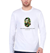 Load image into Gallery viewer, A Bathing Ape Full Sleeves T-Shirt for Men-White-Ektarfa.online

