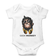 Load image into Gallery viewer, Geek Monkey Kids Romper For Baby Boy/Girl-0-5 Months(18 Inches)-White-Ektarfa.online
