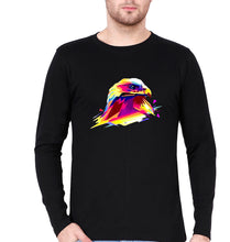 Load image into Gallery viewer, Eagle Full Sleeves T-Shirt for Men-Black-Ektarfa.online
