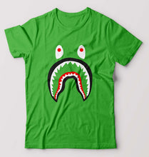 Load image into Gallery viewer, Bape Shark T-Shirt for Men-S(38 Inches)-flag green-Ektarfa.online
