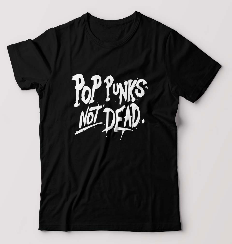 Pop Punks Not Dead T-Shirt for Men-Black-Ektarfa.online