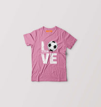 Load image into Gallery viewer, Love Football Kids T-Shirt for Boy/Girl-0-1 Year(20 Inches)-Pink-Ektarfa.online

