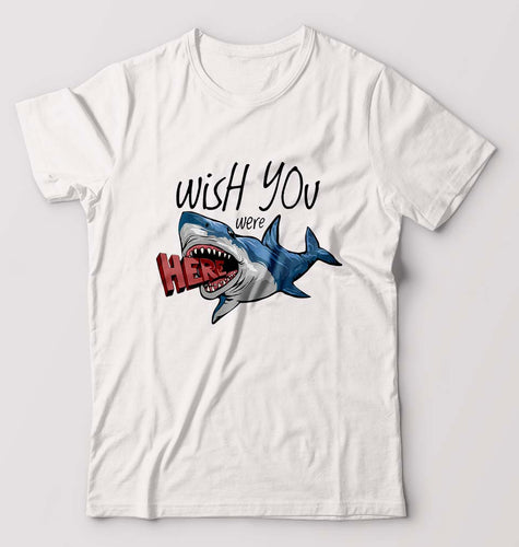 Shark T-Shirt for Men-White-Ektarfa.online