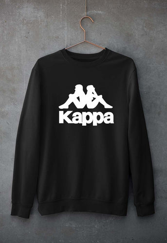 Kappa Unisex Sweatshirt for Men/Women-Black-Ektarfa.online