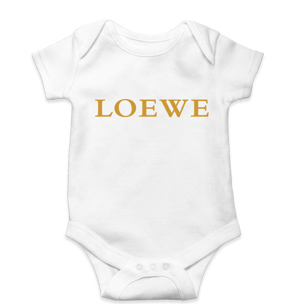 Loewe Kids Romper For Baby Boy/Girl-0-5 Months(18 Inches)-White-Ektarfa.online
