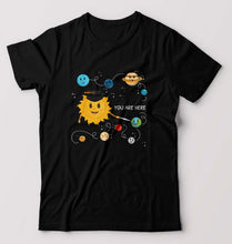 Load image into Gallery viewer, Solar System T-Shirt for Men-S(38 Inches)-Black-Ektarfa.online
