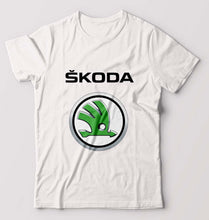 Load image into Gallery viewer, Skoda T-Shirt for Men-S(38 Inches)-White-Ektarfa.online
