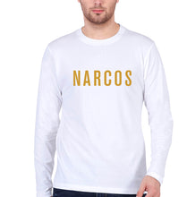 Load image into Gallery viewer, Narcos Full Sleeves T-Shirt for Men-White-Ektarfa.online
