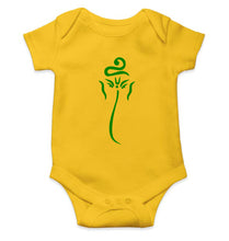 Load image into Gallery viewer, Ganesh JI Kids Romper For Baby Boy/Girl-0-5 Months(18 Inches)-Yellow-Ektarfa.online
